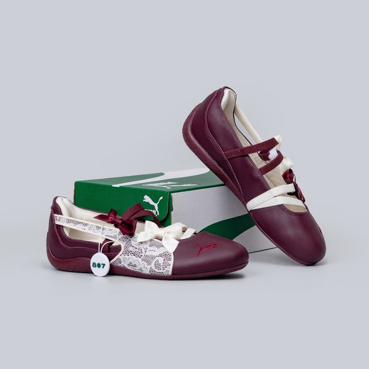 Ballet Lace Maroon