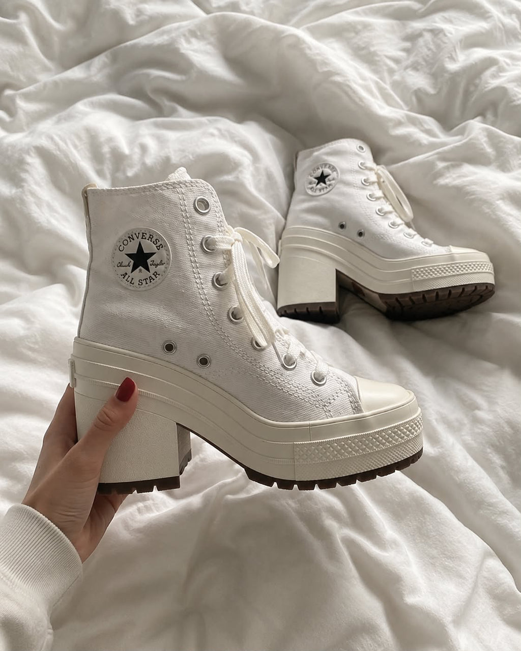 Converse Heel White