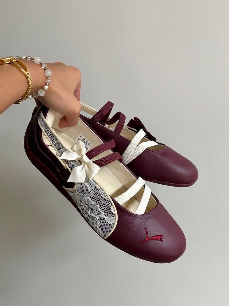 Ballet Lace Maroon